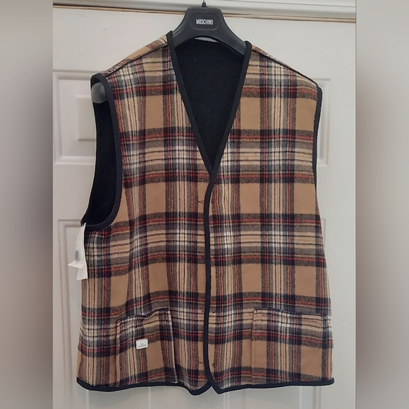 JIMMY HOURIHAN 7792 MEN'S GRAY PURE NEW WOOL VEST SIZE XXL MADE IN SLOVAKIA NWT - Picture 11 of 12